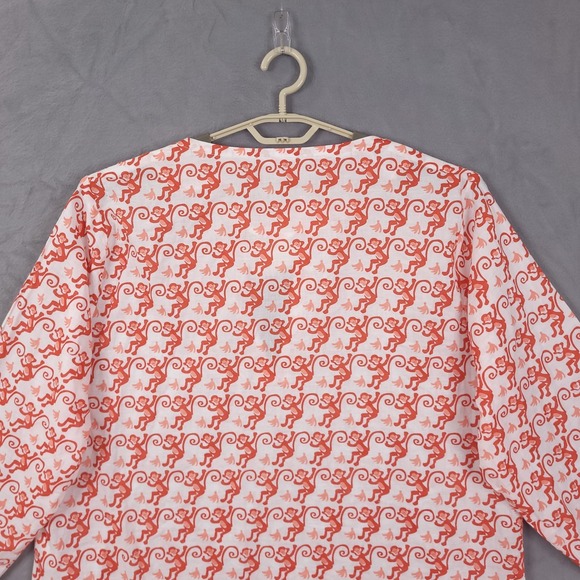 BARBARA GERWIT Flamingo Print Tunic Top Shirt Blouse Coverup Size Plus 2X NEW - Picture 6 of 16
